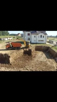 Фото Вывоз грунта, копка котлованов