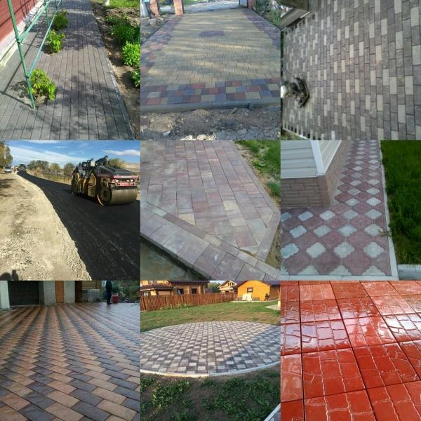 Фото Укладка тротуарная плитки 