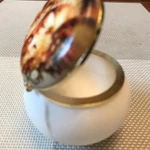 Фото №5 Шкатулка "Девушка" из натурального камня Селенит