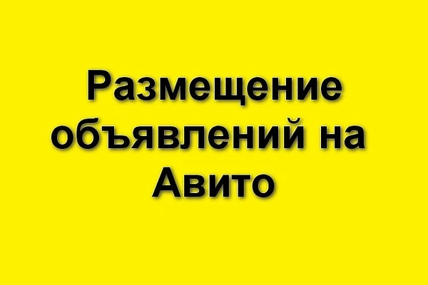 Фото  Постинг объявлений на Авито