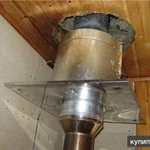 Фото №5 Вермикулит теплоизоляция дымохода, проходного узла (домов, бань), джут шкант