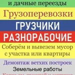 Грузоперевозки. Грузчики. Разнорабочие. Вывоз мусо