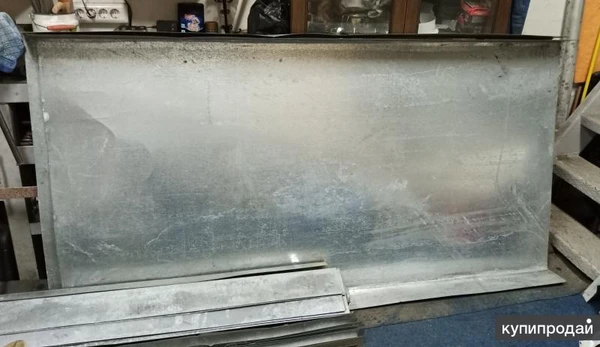 Фото ЛИСТЫ - КРЫШКИ оцинкованные, толщина 0,9-1мм, размеры: 1м*2м., 2 штуки