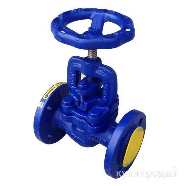 Фото Вентиль запорный тип V215 Pn16 чугунный с графитовым уплотнением