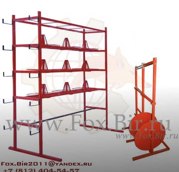 Фото Стеллажи для хранения и размотки кабельных бухт