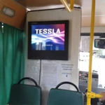 Реклама в транспорте на видеомониторх