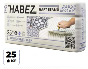 Фото Клей плиточный Нарт белый.