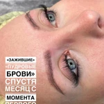 Фото №4 Микроблейдинг бровей и «Пудровые брови»