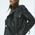 Фото №2 Байкерская куртка H&M, черный