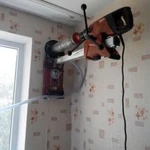 Фото №2 Алмазное бурение отверстий под котлы,вытяжки и др