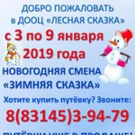 Зимние каникулы в детском лагере с 3 по 9 января 2019