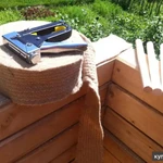 Фото №7 Шкант 25×250мм строительный для бруса, сруба домов и бань, джут утеплитель