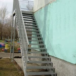 фото Маршевые пожарные эвакуационные лестницы.