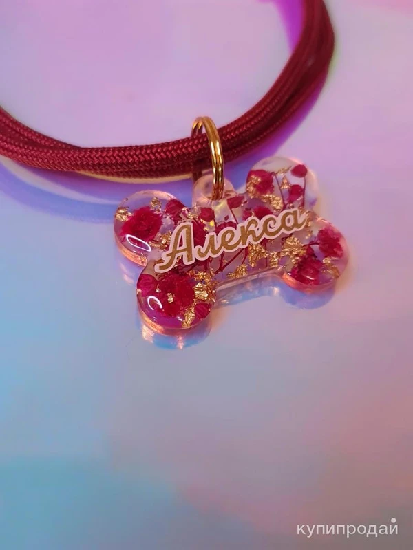 Фото Адресники из эпоксидной смолы для собак и кошек