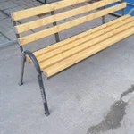 Фото №3 Скамейка с подлокотниками для дома, сада и парка