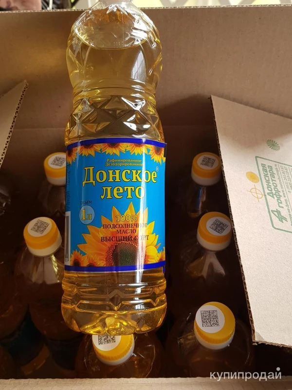 Фото Масло подсолнечное "Донское лето" 1л.