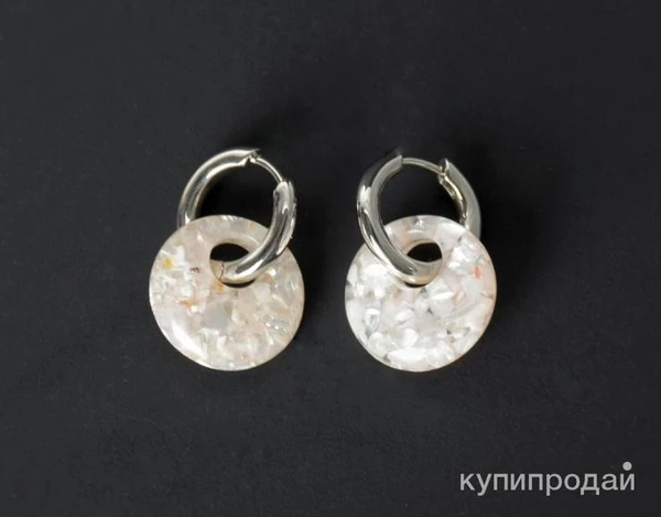 Фото Серьги с перламутром