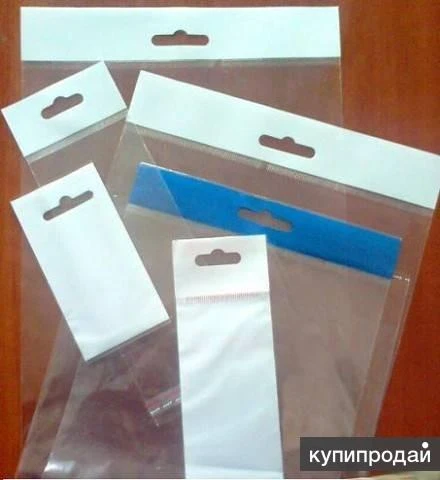 Фото Пакет с европодвесом оптом от 3000 шт. напрямую от производителя.