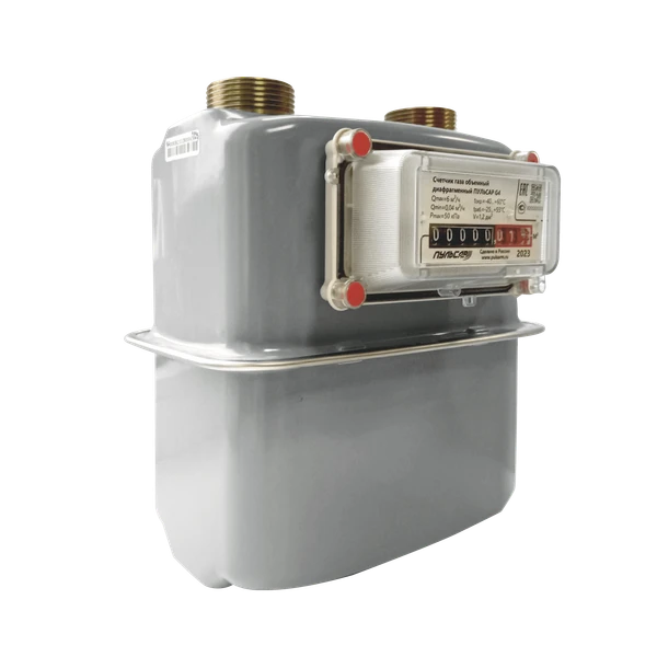 Фото Счётчик газа объемный диафрагменный «Пульсар» G4 справа налево