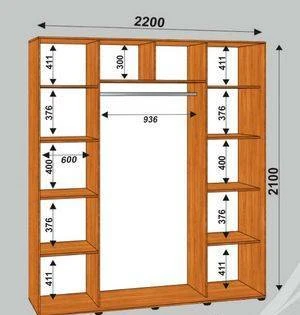 Фото Шкаф-купе Сенатор 3Д 2200х600х2100 (2)