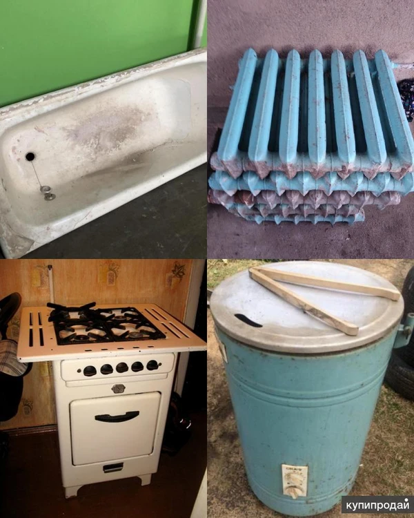 Фото Вывоз чугунных ванн, чугунных батарей бесплатно