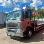 Фото №2 Автомобиль бортовой HOWO T5G, КМУ 14 тонн SUNHUNK S3505