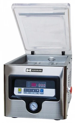 Фото Упаковщик вакуумный Hurakan HKN-VAC260. Вакуумная упаковочная машина для продуктов магазинов,пищевых производств и общепита.