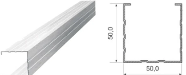 Фото Профиль стоечный ПС 50х50