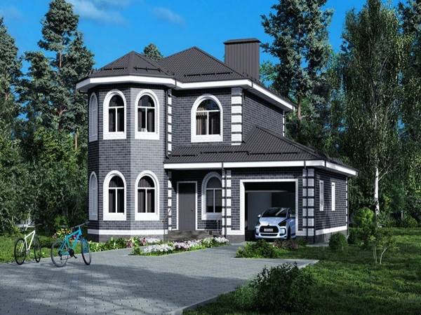 Фото Двухуровневый коттедж 210 кв.м в Орле – строим под ключ с ипотекой!