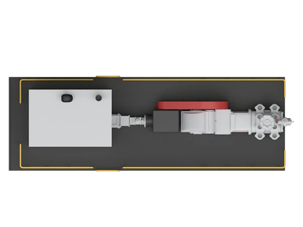 Фото Насосный агрегат АН-50 с краном НБ40, электродвигатель 55/1000 ВЗИ, на прицепе (металлический настил)