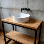 Фото №3 Тумба напольная с раковиной для ванной