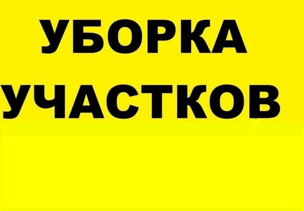Фото Уборка участков, вывоз мусора, спил деревьев 