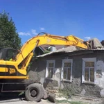 Услуги(аренда) экскаватора JCB. Слом домов, копка