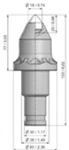 фото Резцы-зубья BKS172 для бурения под опоры моста