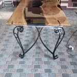 Фото №5 Столы из ценных пород дерева и эпоксидной смолы