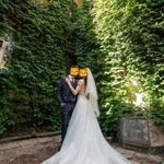 Фото №2 Изящное свадебное платье А-силуэта со шлейфом