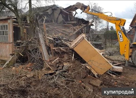 Фото Снос домов, дачных домиков,спил деревьев.