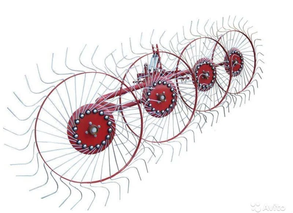 Фото Грабли ворошилки однокрылые (4 диска)
