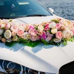 Свадебные украшения на автомобиль машину
