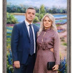 Фото №7 Портрет по фото на холсте. 