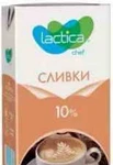 фото Сливки ультрапастеризованные 10% 1 л. "Лактис"