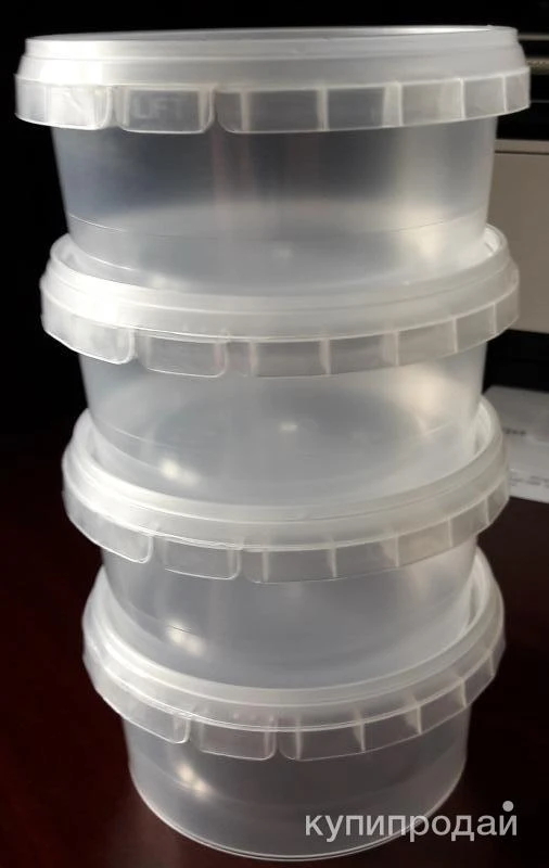 Фото Одноразовая посуда, банка круглая ( контейнер) 500 мл.