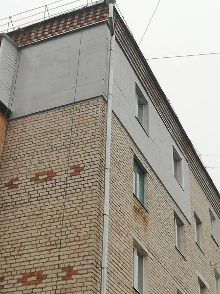 Фото Наружное утепление стен. Высотные работы