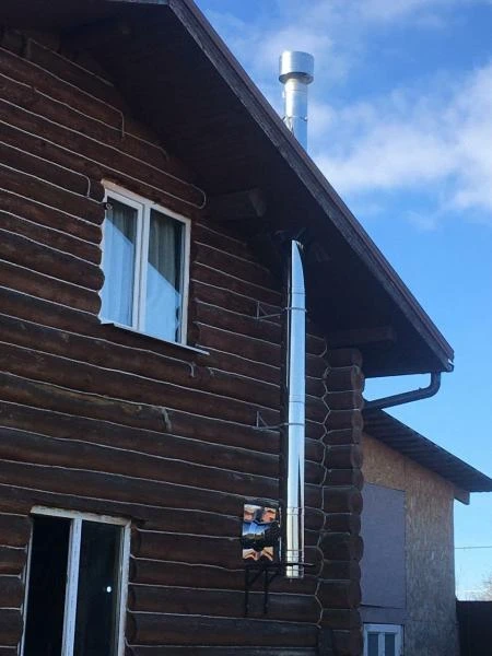 Фото Монтаж дымохода