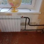 Замена радиатора в квартире Челябинск. 