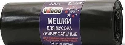 Фото Мешки для мусора 90смХ130см 220л Unibob