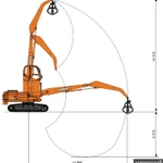 Фото №3 Гусеничный перегружатель Develon DX300MH Doosan