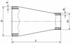 фото Переходы концентрические ASME B16.9-1993