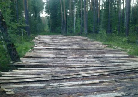 Фото Укладка лежнёвого настила