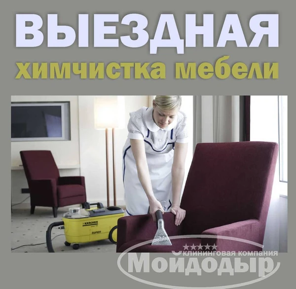 Фото Выездная химчистка мебели